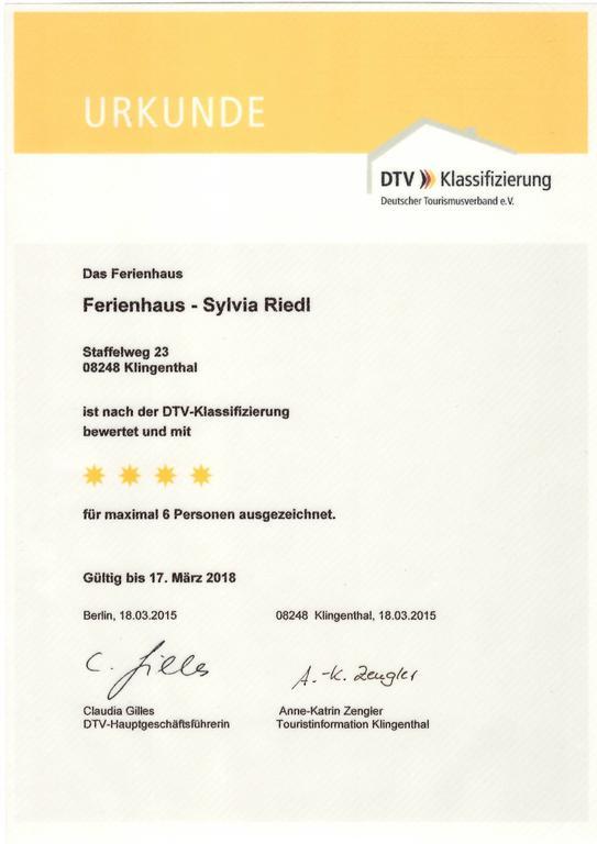 Ferienhaus Riedl Klingenthal Bagian luar foto